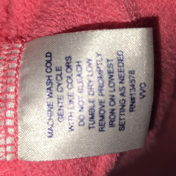 Vineyard Vines Funnel Neck Oversized Sweatshirt Pink Womens Size S - Picture 8 of 13